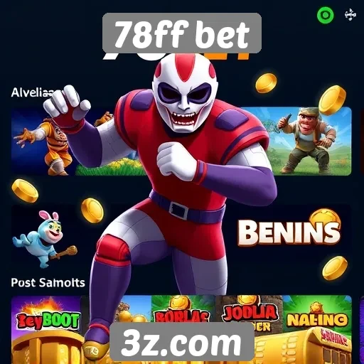 Variedade de jogos oferecidos pela 78ff bet